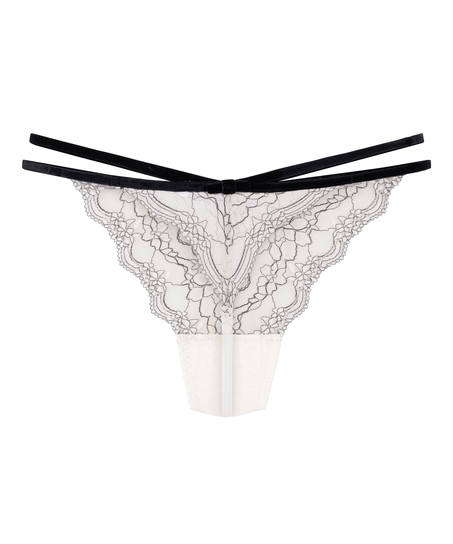 String jambe haute Agnes, Blanc
