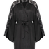 Kimono Satin Lace, Zwart