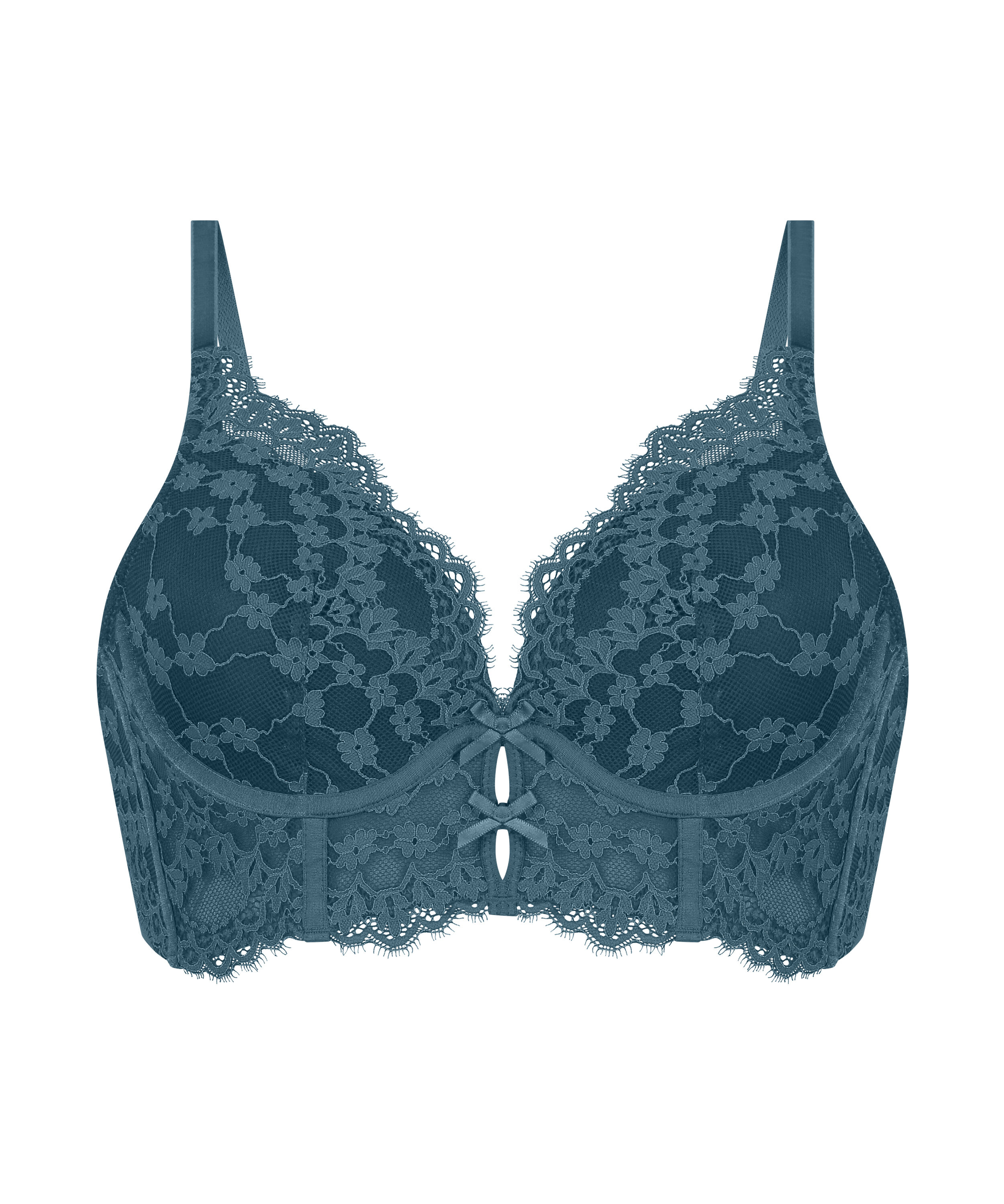 Voorgevormde longline beugel bh Astrid, Blauw