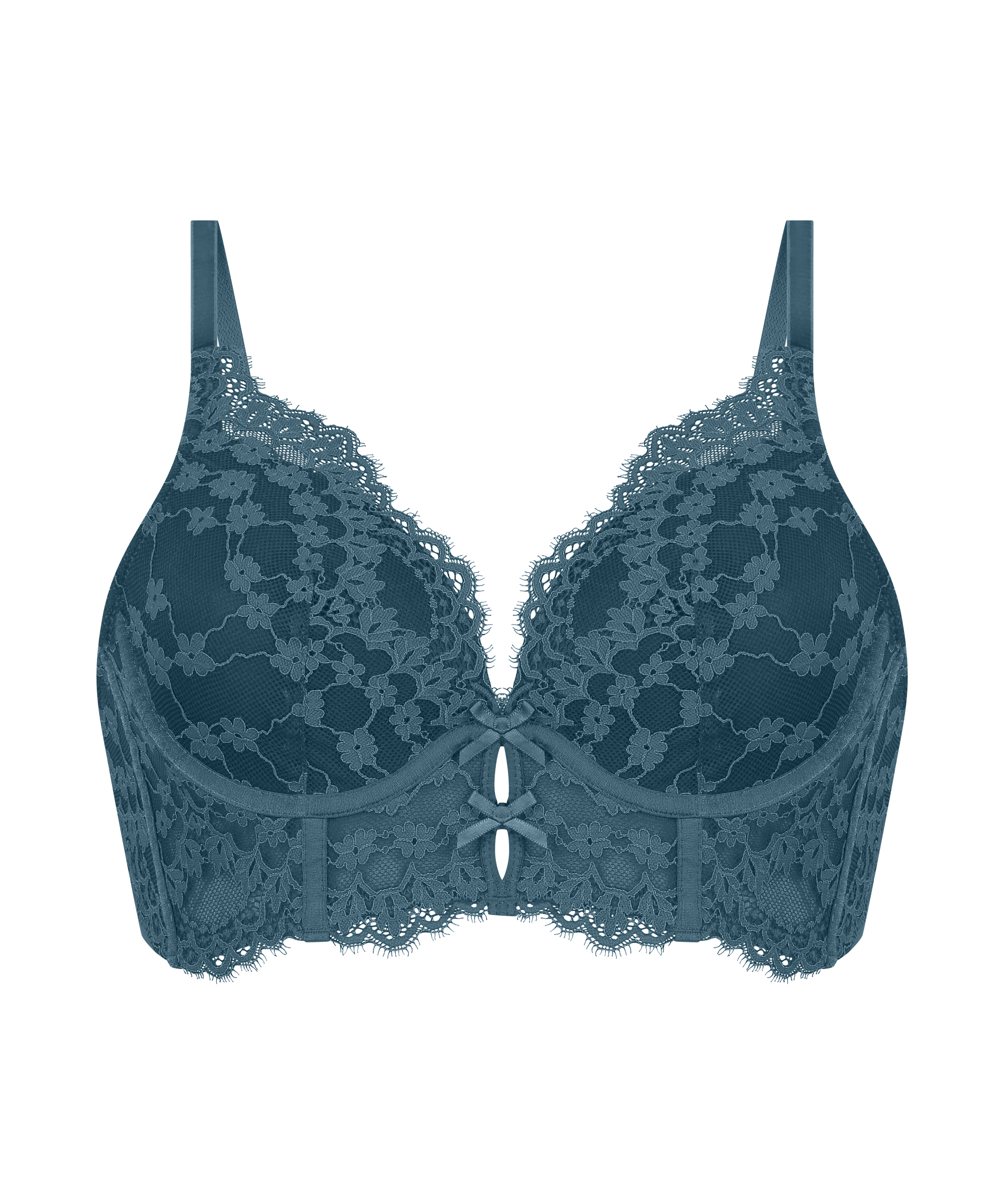 Soutien-gorge à armatures préformé longline Astrid, Bleu, main