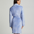 Korte badjas Velours, Blauw