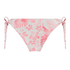 Hoog uitgesneden bikinibroekje Tropical, Wit