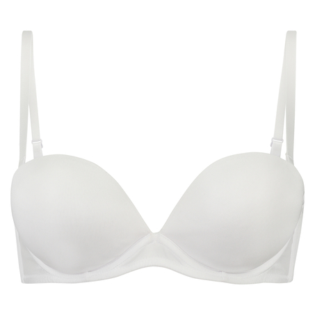 Soutien-gorge maximiseur préformé sans bretelles, Blanc