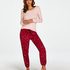 Petite Pyjamabroek Twill, Rood