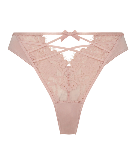 String taille haute Cheryl, Rose