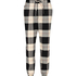 Pyjamabroek Twill Check, Zwart