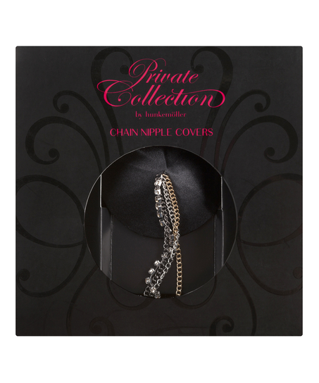 Nipple covers chain private, Zwart