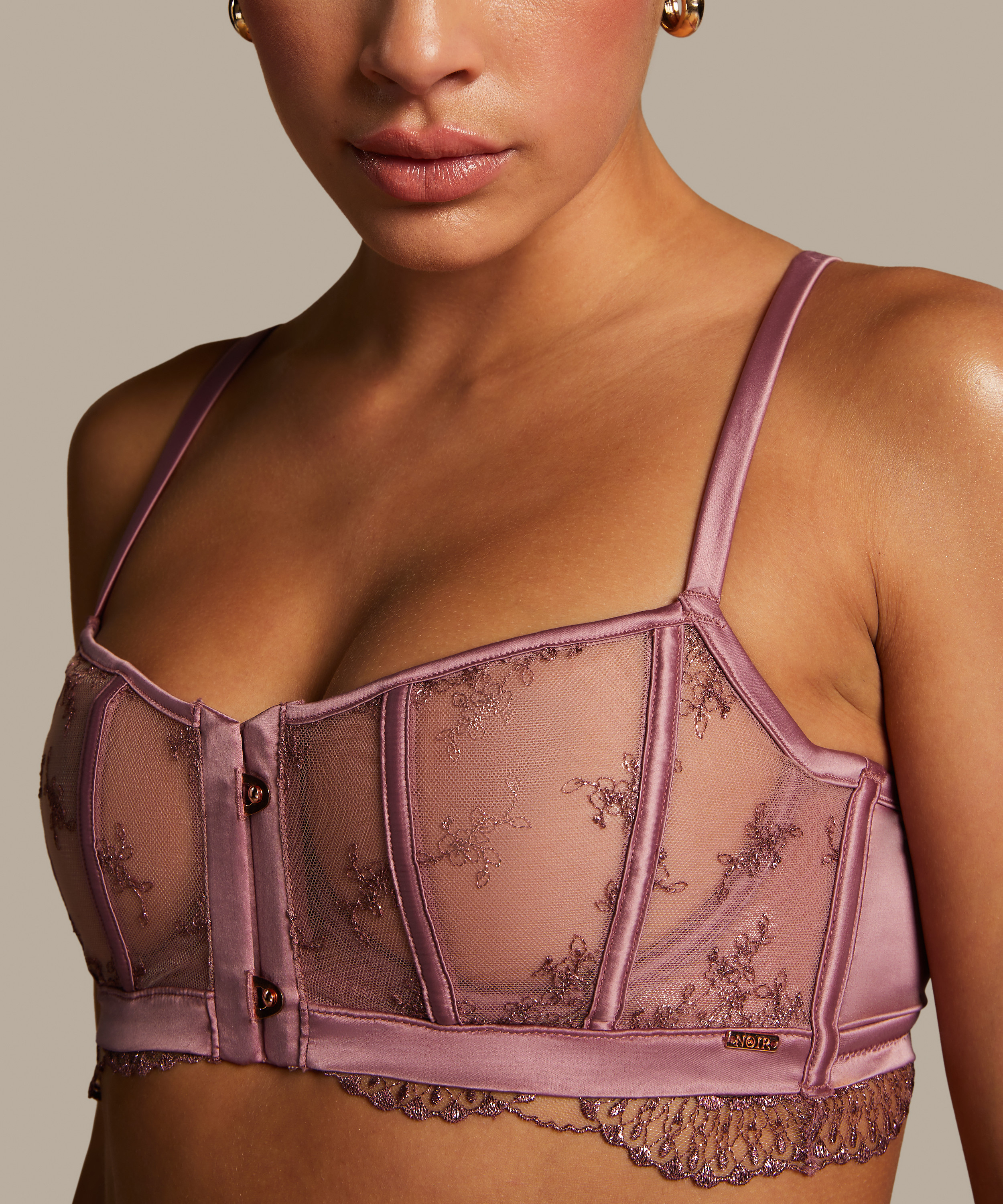 Soutien-gorge à armatures non-préformé Christine, Rose, main