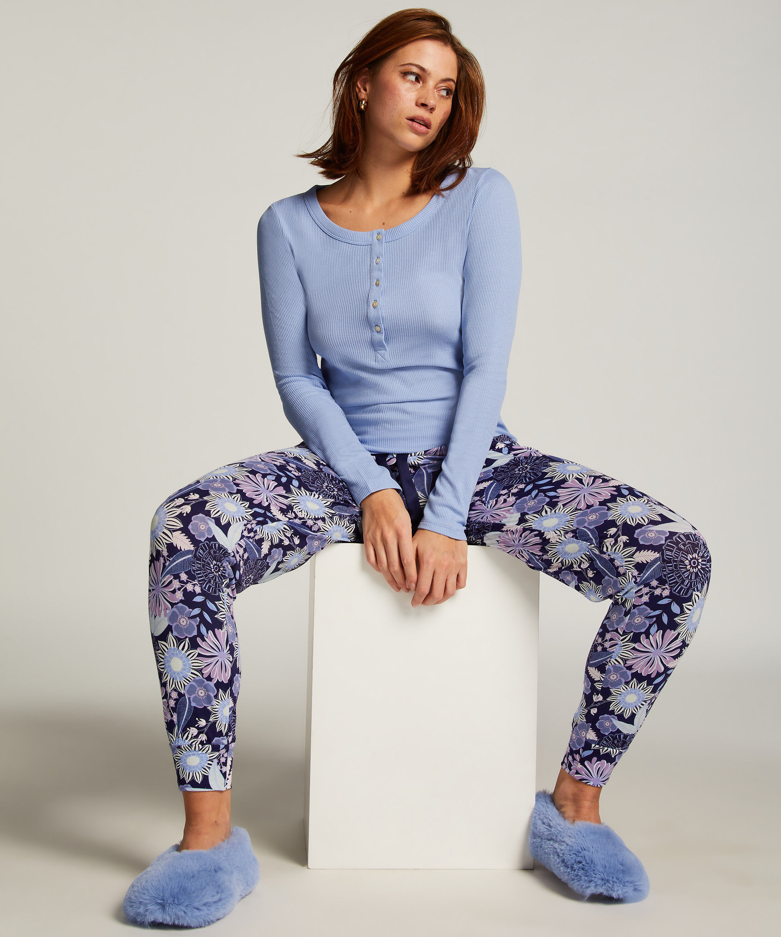 Petite pyjamabroek, Blauw Petite pyjamabroek, Blauw