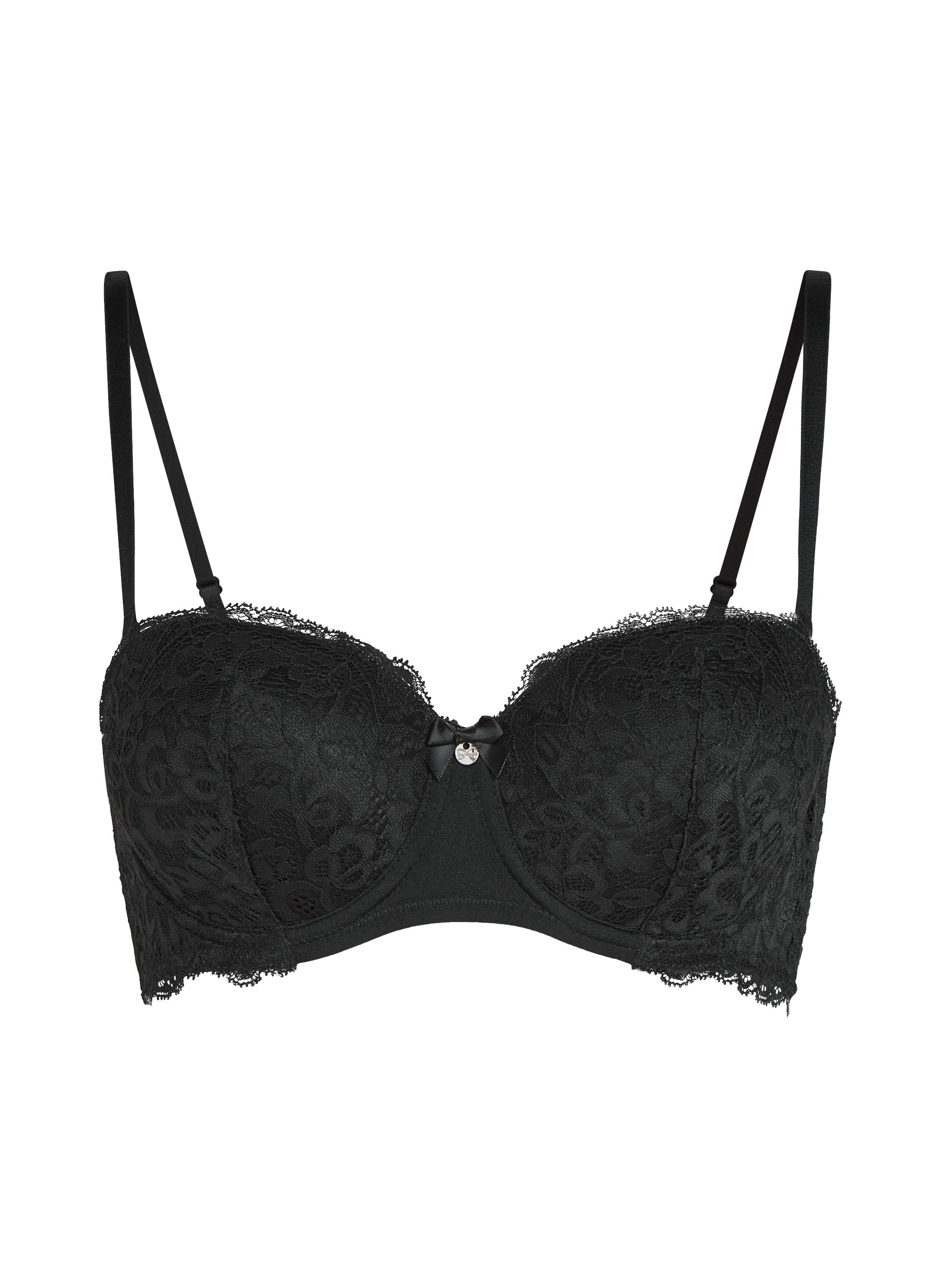 Soutien-gorge à armatures préformé Marine, Noir, main