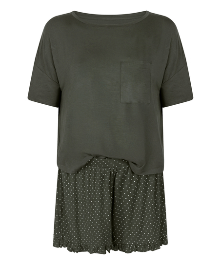 Jersey pyjamaset, Groen