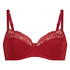 Soutien-gorge &agrave; armatures non-pr&eacute;form&eacute; Sophie, Rouge