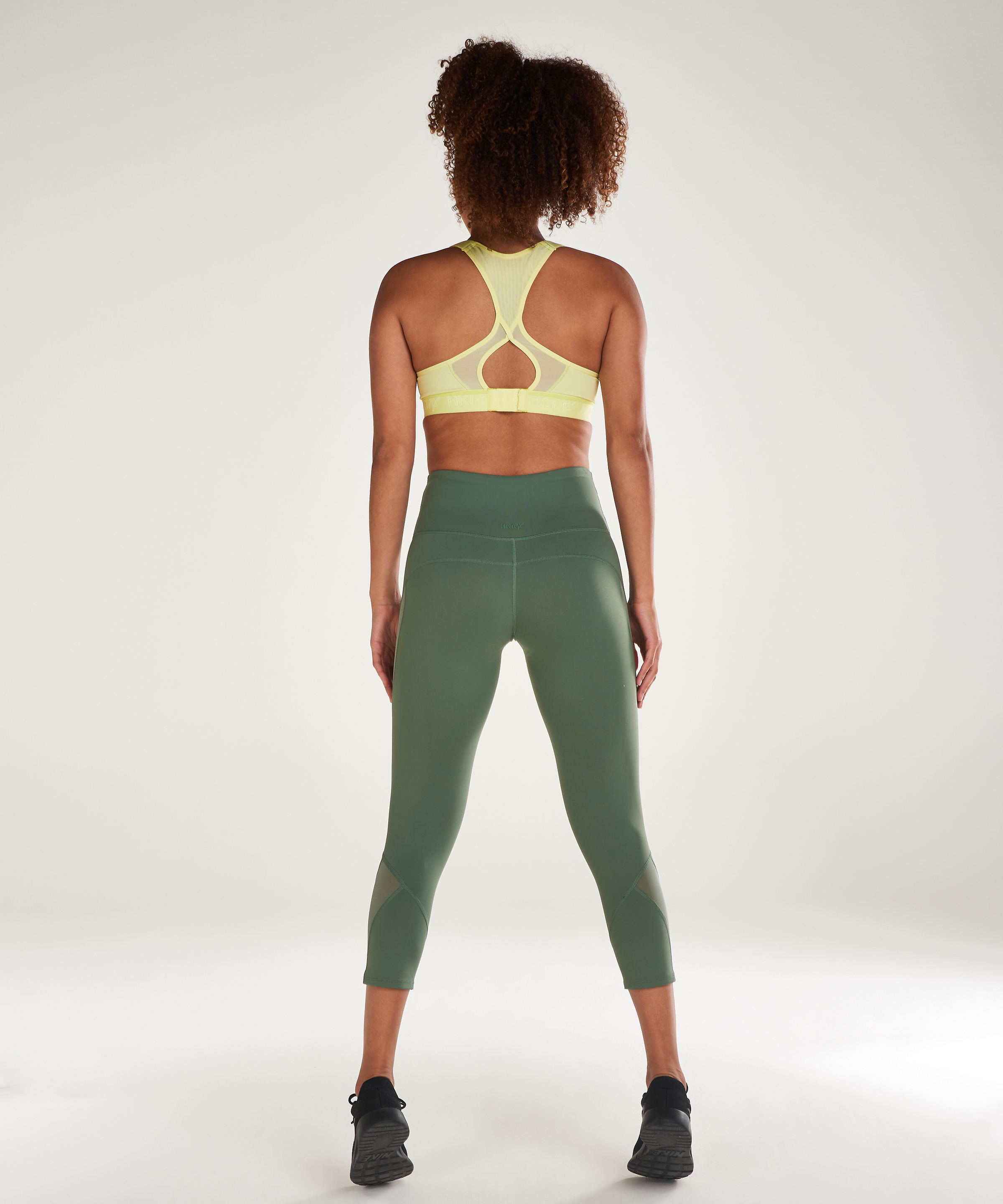 HKMX High waisted capri mesh, Groen, main