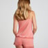 Camisole velours Dentelle, Rose