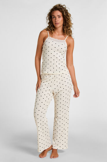 Hunkemöller Pyjama Set Dots Wit