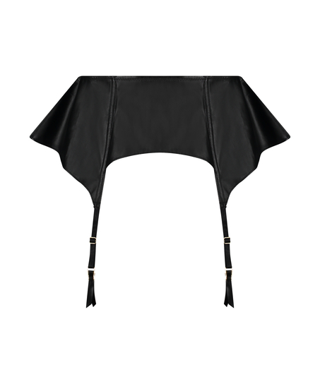 Private Jarretel Lerenlook, Zwart