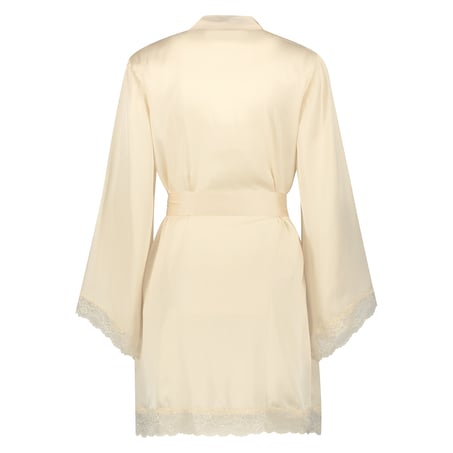 Kimono satin meili, Beige