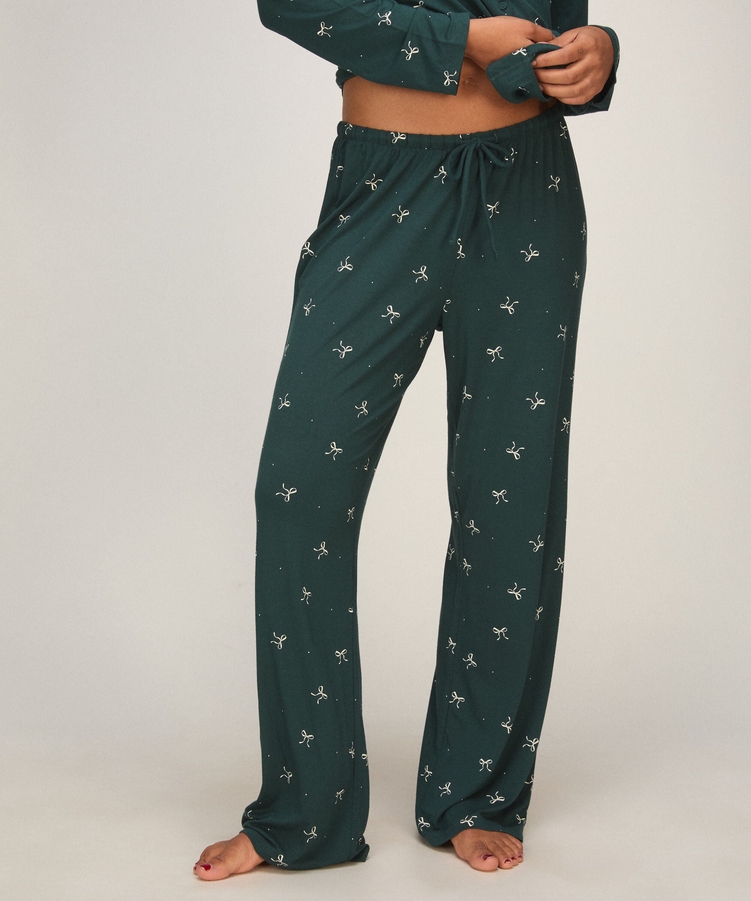 Pantalon Jersey Essential, Vert