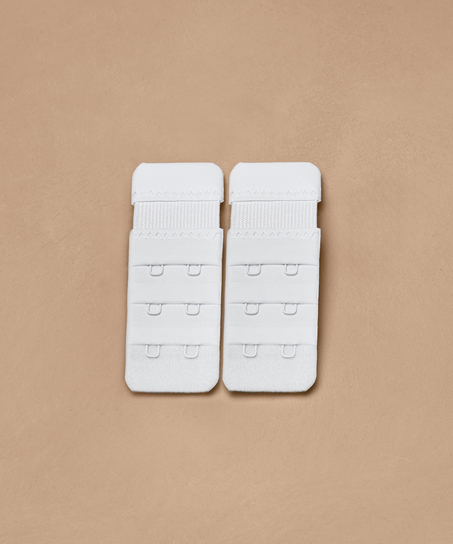 Lot de 2 extensions pour soutien-gorge, Blanc