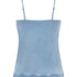 Cami top Velours Lace, Blauw