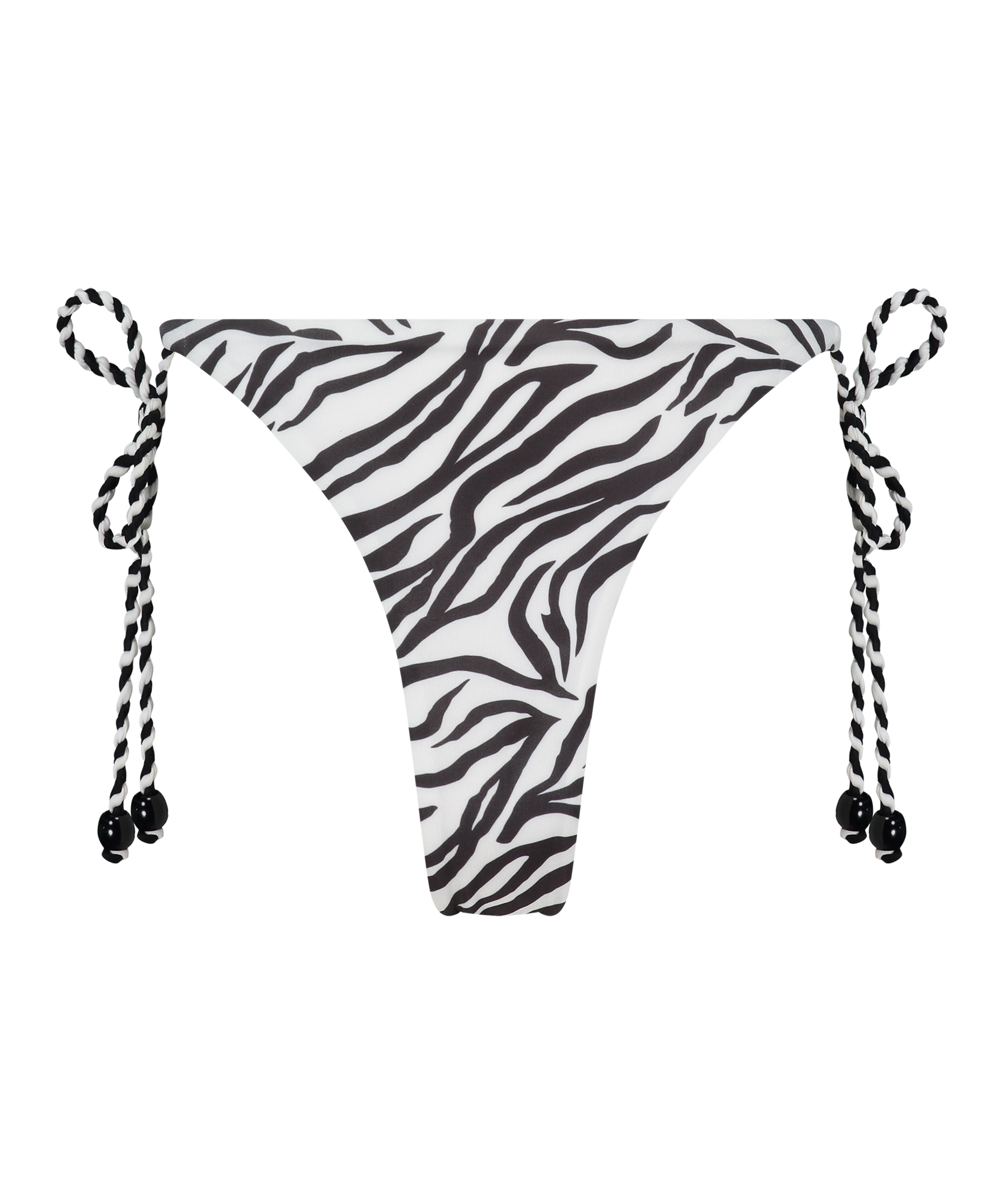 Cheeky Tanga Bikinibroekje Doha Zebra, Wit, main