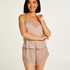 Cami top Satin, Pourpre