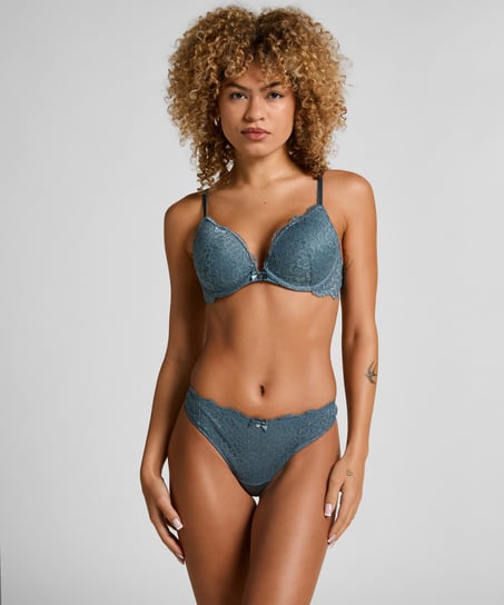 Soutien-gorge à armatures préformé push-up Marine, Bleu