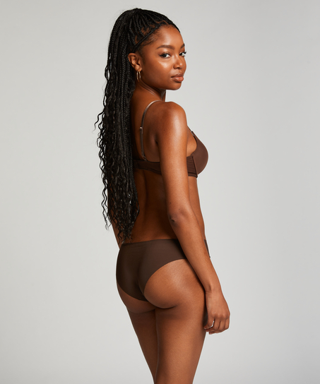 Slip br&eacute;silien Invisible, Brun