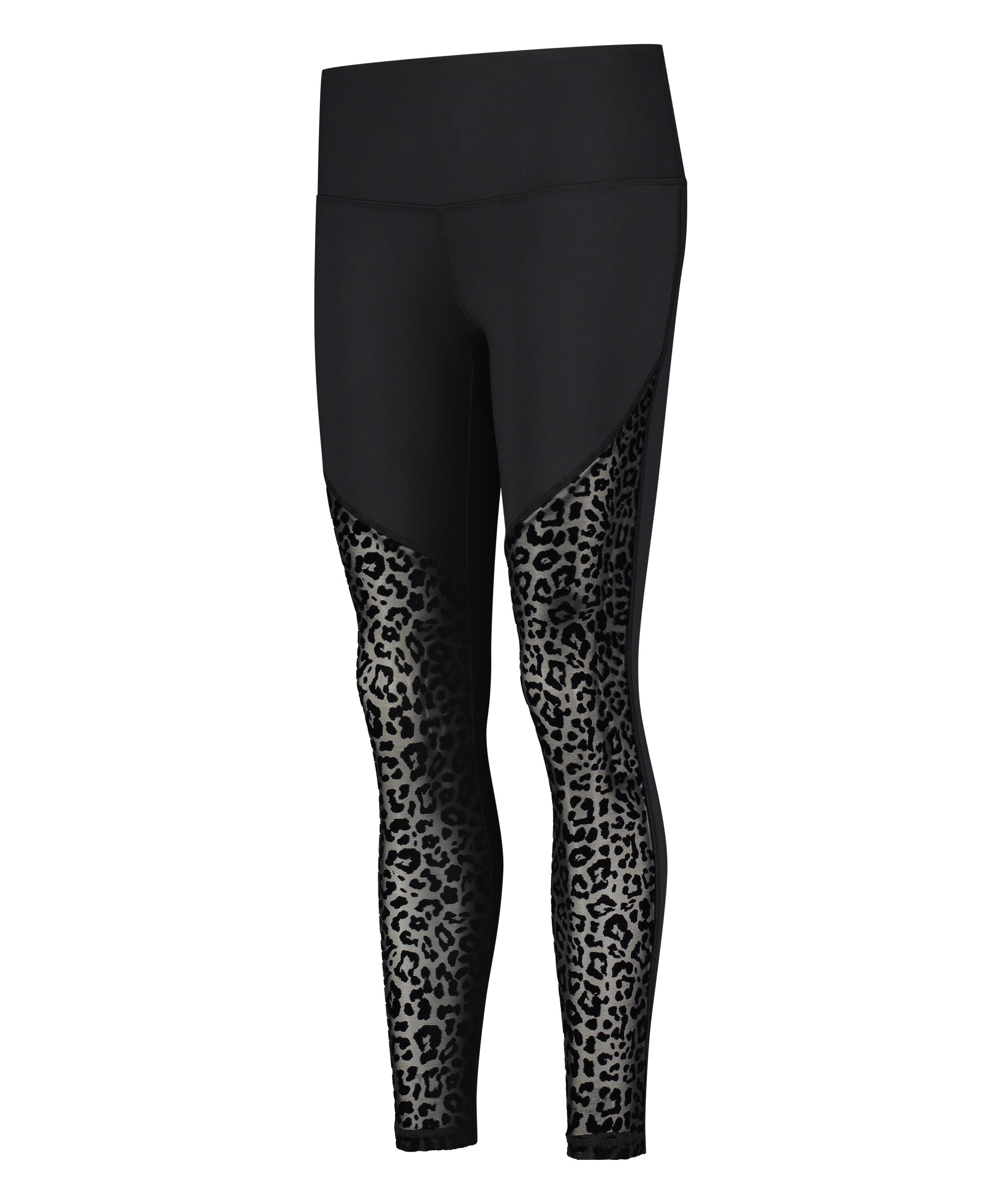 HKMX High Waisted Sportlegging Leopard Flock, Zwart, main
