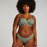 Voorgevormde beugel bikinitop Scallop Cup E +, Groen