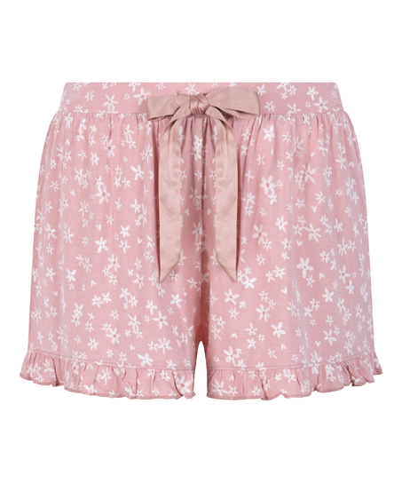 Short Jersey &agrave; volants, Rose