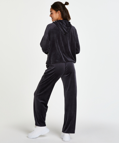 Pyjamabroek velours, Grijs