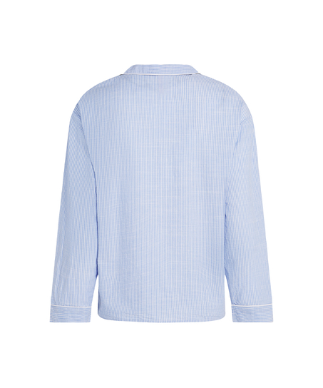 Chemise en coton, Bleu
