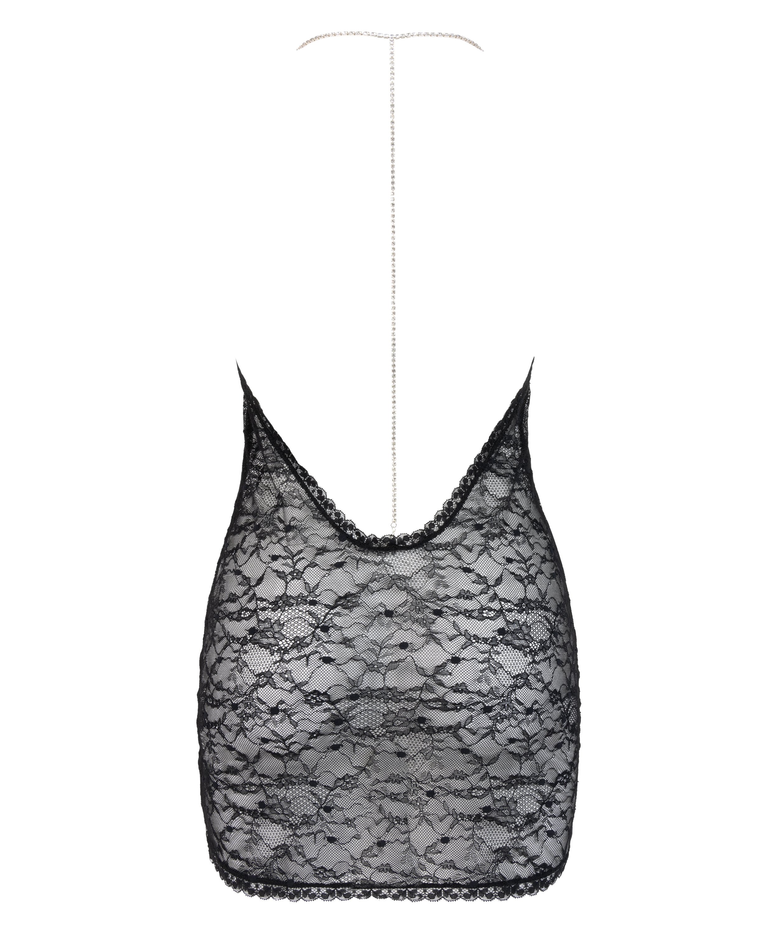 Slipdress Mireia, Zwart, main