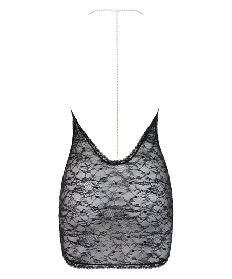 Slipdress Mireia, Zwart
