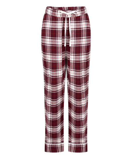 Petite pyjamabroek Flanel, Paars