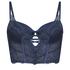 Soutien-gorge rembourr&eacute; &agrave; armatures longline Kimberley, Bleu