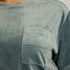 Top Velours Pocket, Vert
