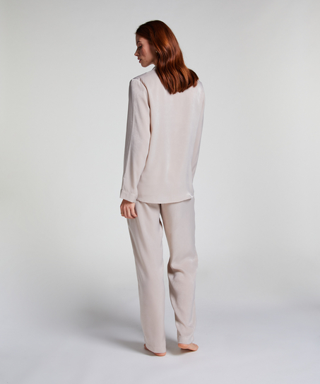 Pantalon Satin, Beige