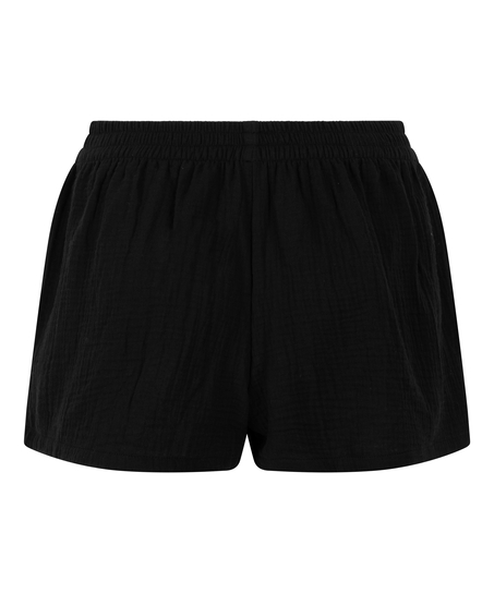 Mousseline Short, Zwart