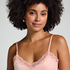Cami top Velours Lace, Roze