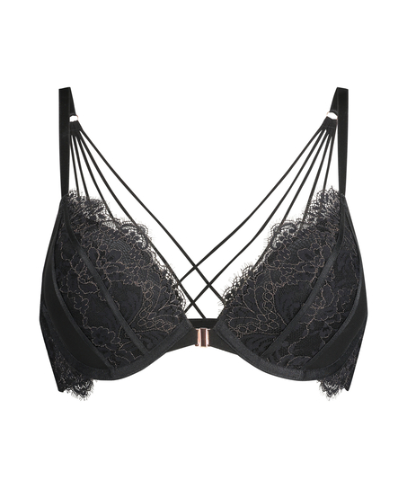 Soutien-gorge push-up à armatures préformé Arabella, Noir