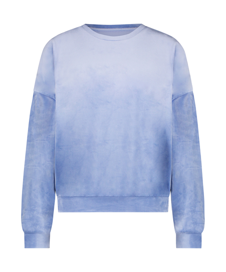 Velours Top, Blauw
