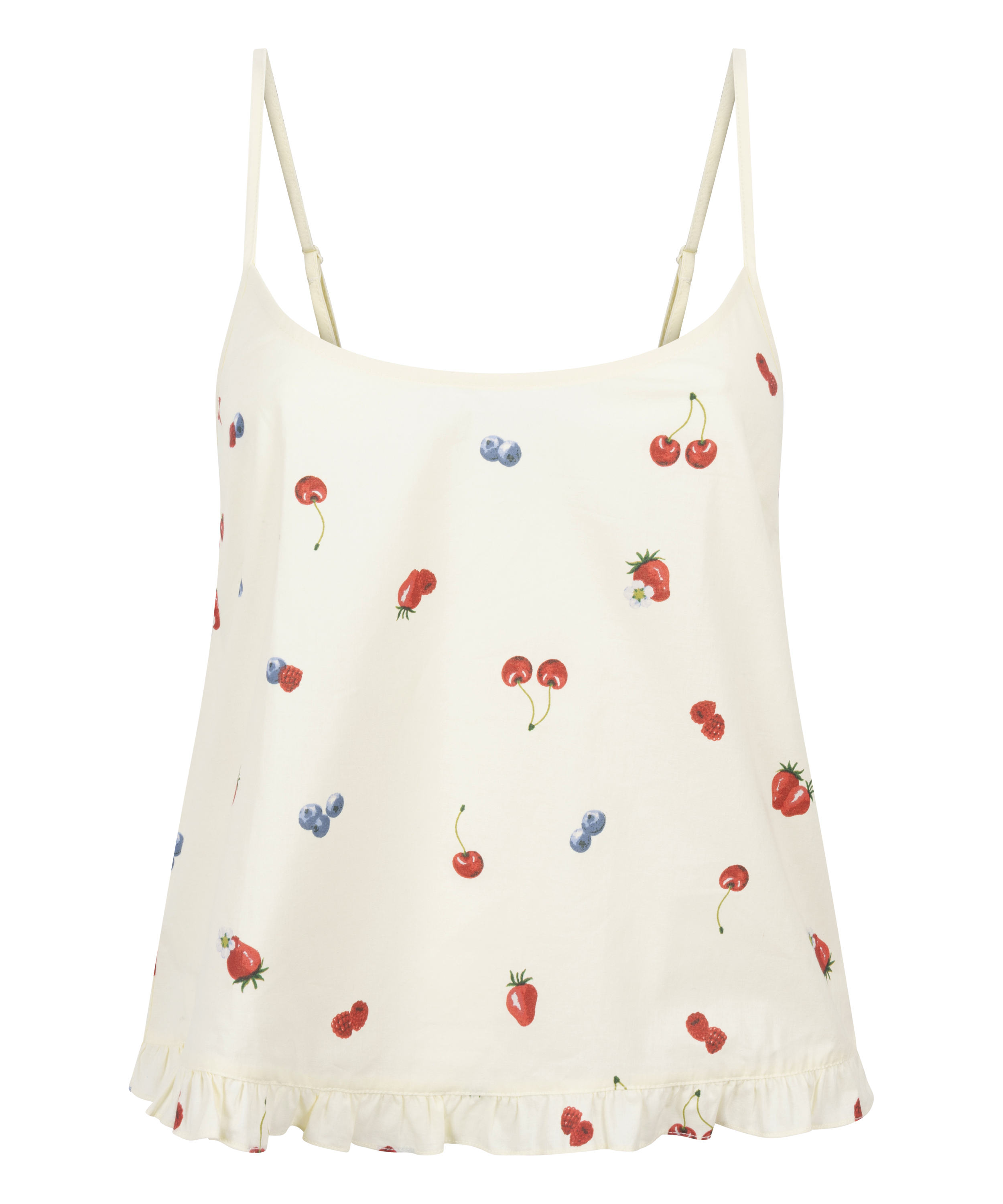 Geweven Cami, Geel, main