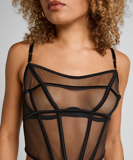 Bustier Marie, Zwart