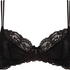 Non-padded underwired bra Jolie, Noir