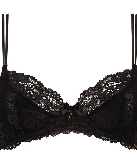 Non-padded underwired bra Jolie, Noir
