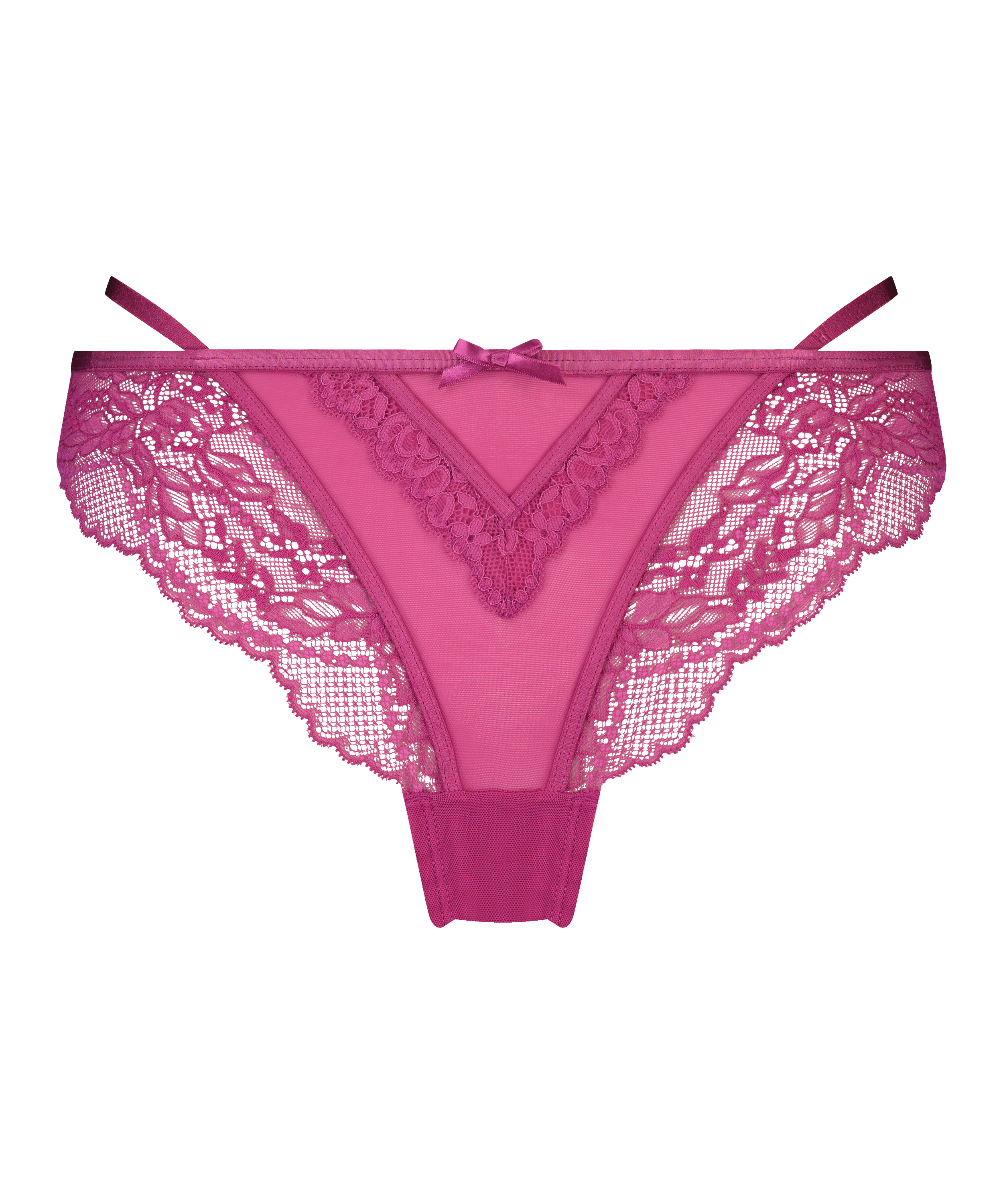 Slip br&eacute;silien Anna, Pourpre, main