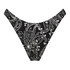 Bas de br&eacute;silien bikini &eacute;chancr&eacute; Paisley, Noir