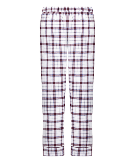 Petite pyjamabroek Flanel, Wit